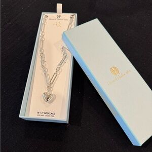 House of Harlow 1960 Silver Heart Pendant Necklace- I have a matching bracelet 2